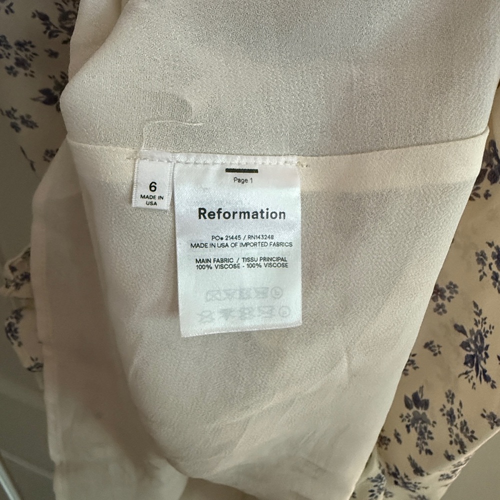 Reformation Christine Mini Ruffle Dress - Picture 4 of 4